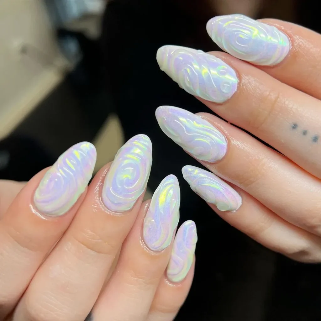 Pearl Nails Take Manicures to the Next Level 11 3D Pearlcore Swirl