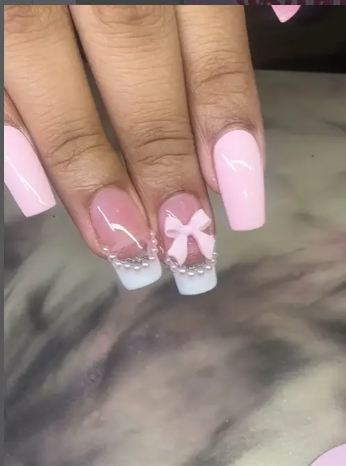 Pearl Nails Take Manicures to the Next Level 13 Barbie-Approved Bow