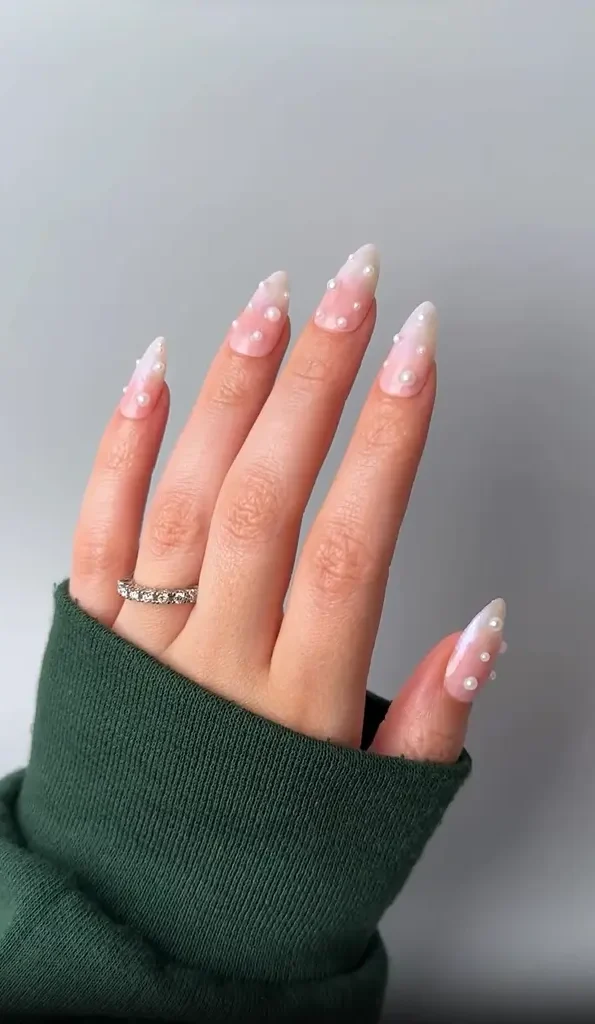Pearl Nails Take Manicures to the Next Level 4 Mother of Pearl Mani