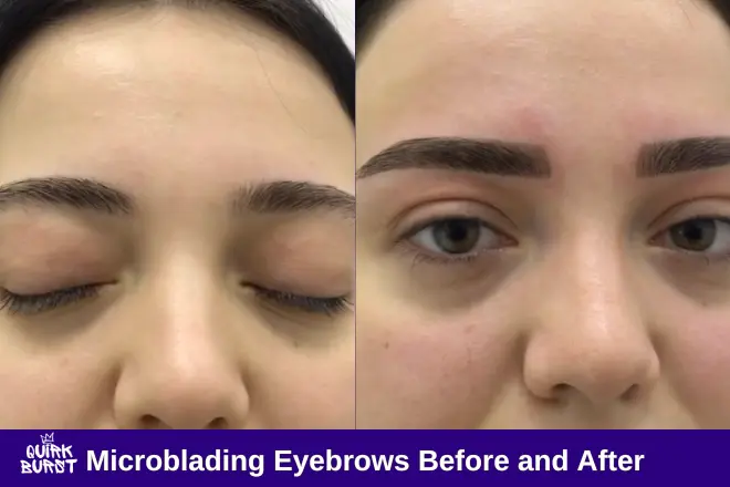 Microblading Eyebrows Before and After