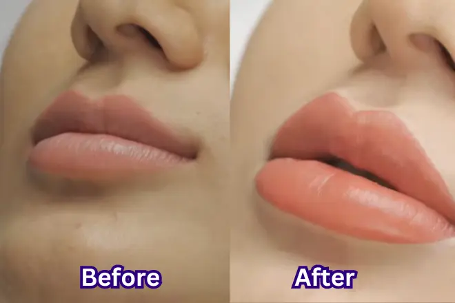 Lip Blushing Tattoo: Get the Perfect Pout! 3 Lip Blush Tatto Before and After